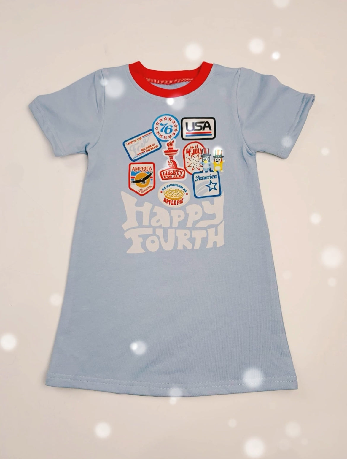 ๐บ๐ธ Red, White, and Blue TShirt Dress