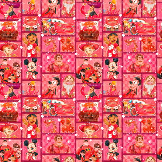**Preorder Minky Blanket - Colorblock Red
