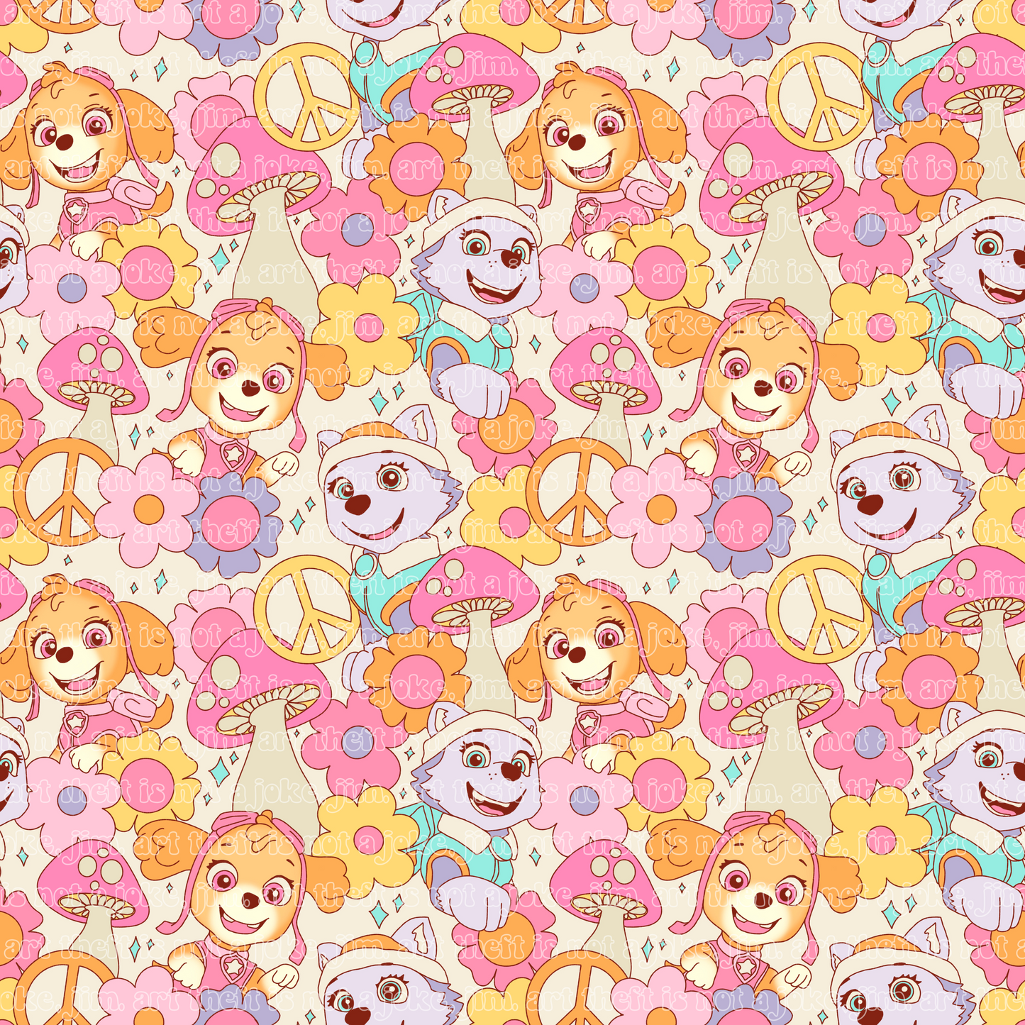 Pup Patrol Pink Minky Blanket