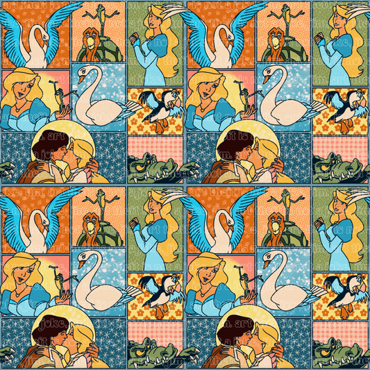**Preorder Minky Blanket - Swan Princess
