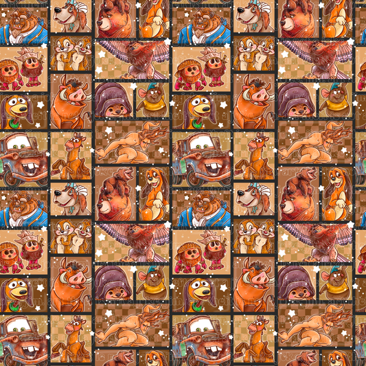 **Preorder Minky Blanket - Colorblock Brown
