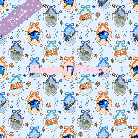 Nautical Frames Minky Blanket