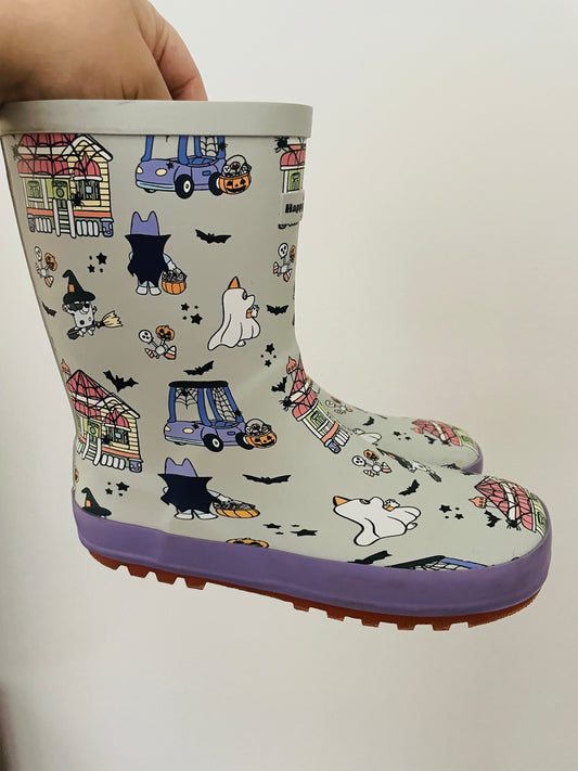 Ready to ship-Candy Run Kids Rain Boots