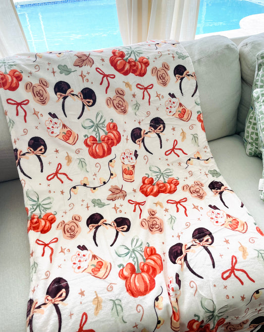 Minky Blanket - Pumpkin Spice