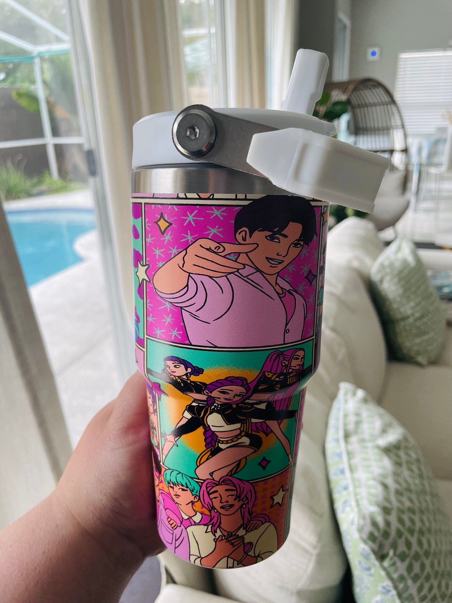 K POP Hunters Stainless Steel Cup 14oz and 20oz Tumbler