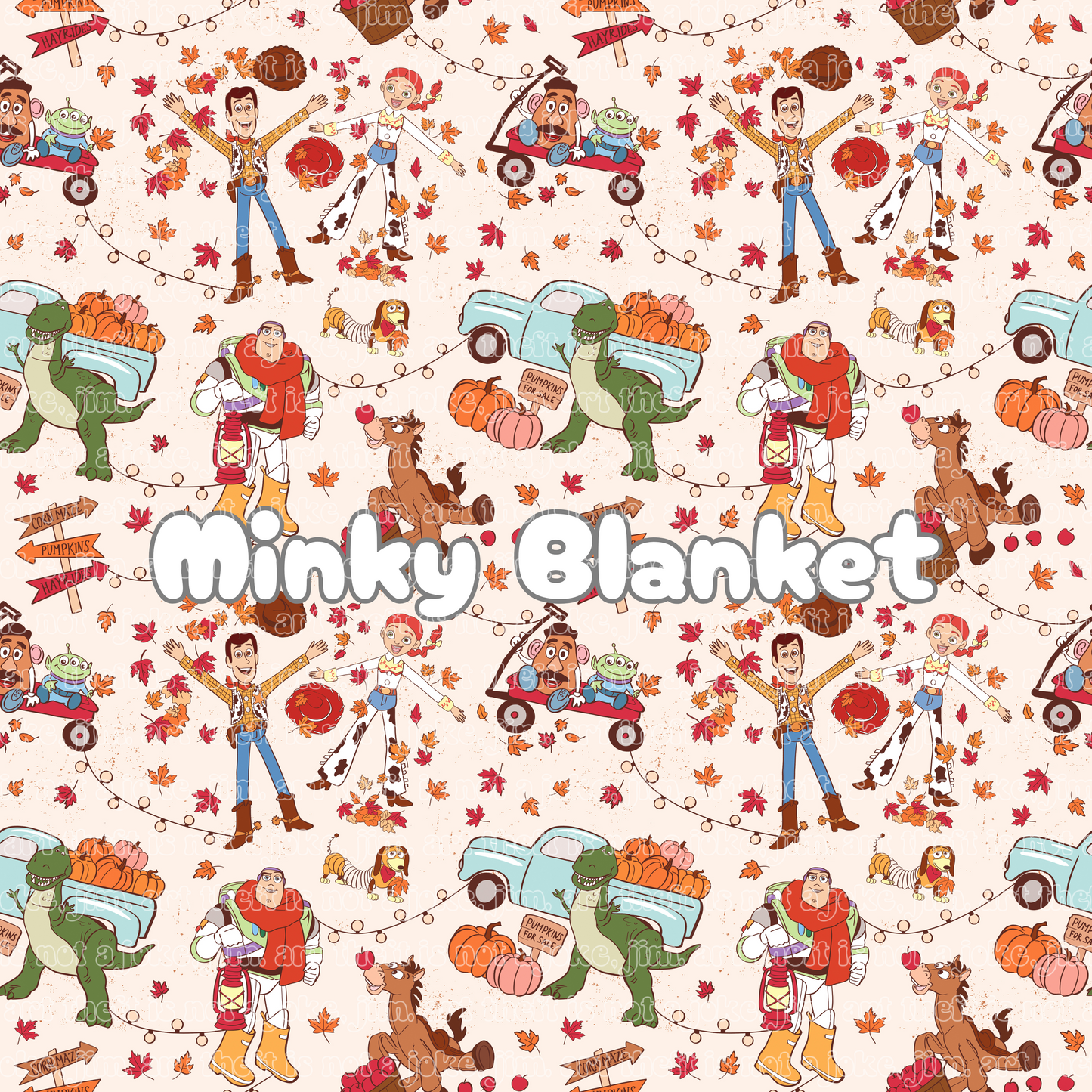 Minky Blanket - Woody’s Fall Roundup