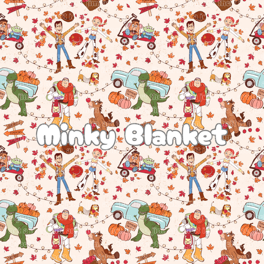 Minky Blanket - Woody’s Fall Roundup